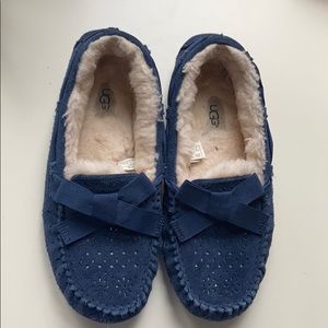 Navy UGG slippers